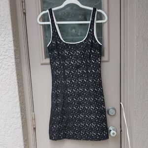 BB Dakota Black Lace Dress With White Lining